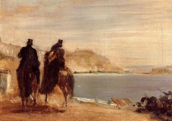 Edgar Degas : Promenade by the Sea
